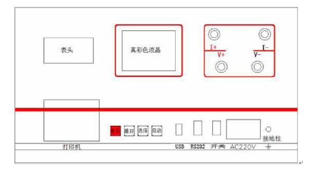 變壓器直流電阻測試儀價格面板