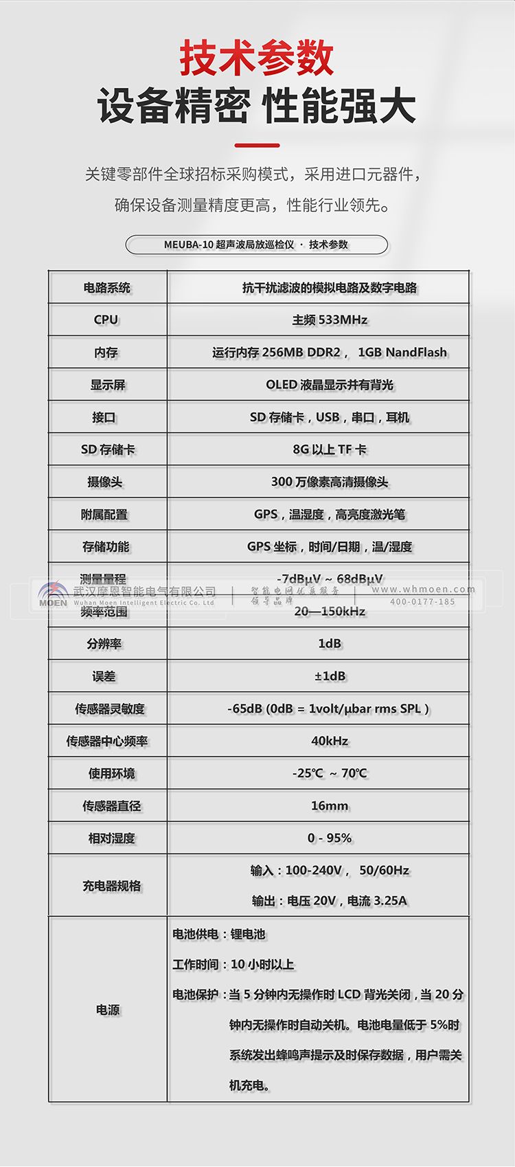 智能型超聲波可視化檢測儀技術(shù)參數(shù)